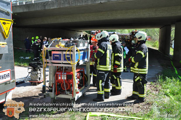 20180421 Bundesländerübergreifende Schadstoffeinsatzübung auf der A3 zwischen Pottendorf NÖ - Hornstein Bgld   Foto: Hans Dietl