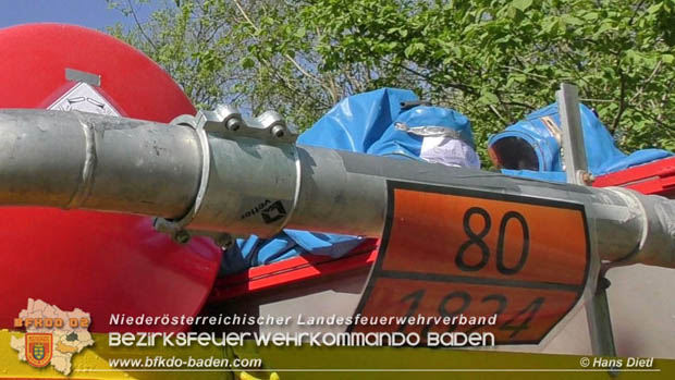 0180421 Bundesländerübergreifende Schadstoffeinsatzübung auf der A3 zwischen Pottendorf NÖ - Hornstein Bgld   Foto: Hans Dietl