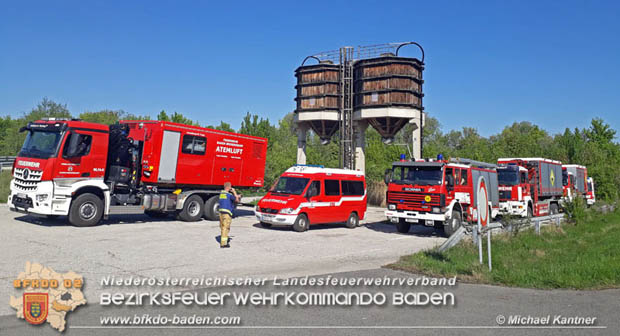 0180421 Bundesländerübergreifende Schadstoffeinsatzübung auf der A3 zwischen Pottendorf NÖ - Hornstein Bgld   Foto: Michael Kantner