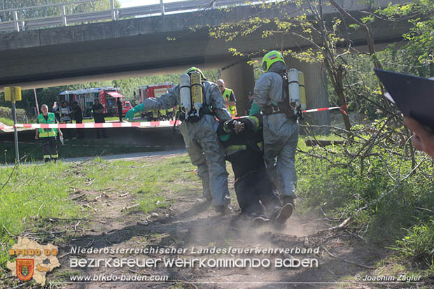 20180421 Bundesländerübergreifende Schadstoffeinsatzübung auf der A3 zwischen Pottendorf NÖ - Hornstein Bgld Foto: Joachim Zagler