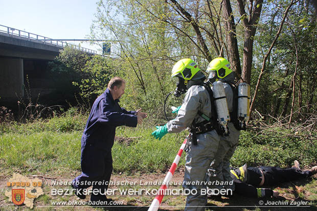 20180421 Bundesländerübergreifende Schadstoffeinsatzübung auf der A3 zwischen Pottendorf NÖ - Hornstein Bgld Foto: Joachim Zagler