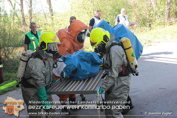 20180421 Bundesländerübergreifende Schadstoffeinsatzübung auf der A3 zwischen Pottendorf NÖ - Hornstein Bgld Foto: Joachim Zagler