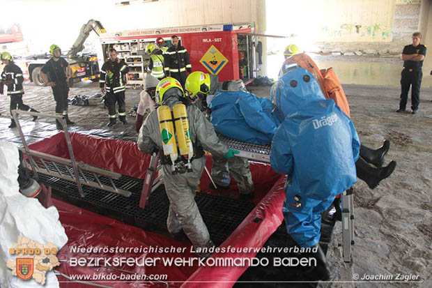 20180421 Bundesländerübergreifende Schadstoffeinsatzübung auf der A3 zwischen Pottendorf NÖ - Hornstein Bgld Foto: Joachim Zagler