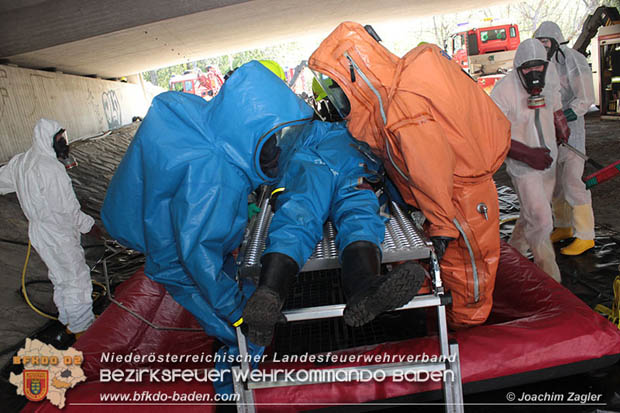 20180421 Bundesländerübergreifende Schadstoffeinsatzübung auf der A3 zwischen Pottendorf NÖ - Hornstein Bgld Foto: Joachim Zagler