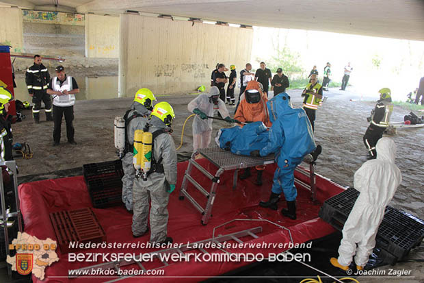20180421 Bundesländerübergreifende Schadstoffeinsatzübung auf der A3 zwischen Pottendorf NÖ - Hornstein Bgld Foto: Joachim Zagler