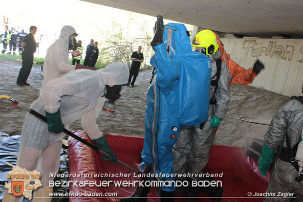 20180421 Bundesländerübergreifende Schadstoffeinsatzübung auf der A3 zwischen Pottendorf NÖ - Hornstein Bgld Foto: Joachim Zagler