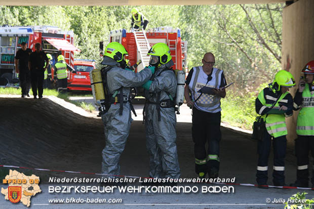 20180421 Bundesländerübergreifende Schadstoffeinsatzübung auf der A3 zwischen Pottendorf NÖ - Hornstein Bgld   Foto: Julia Hackl