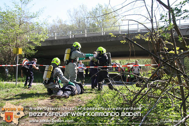 20180421 Bundesländerübergreifende Schadstoffeinsatzübung auf der A3 zwischen Pottendorf NÖ - Hornstein Bgld   Foto: Julia Hackl