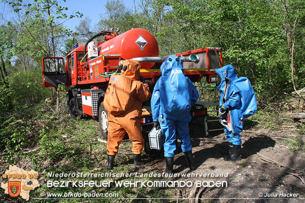 0180421 Bundesländerübergreifende Schadstoffeinsatzübung auf der A3 zwischen Pottendorf NÖ - Hornstein Bgld   Foto: Julia Hackl
