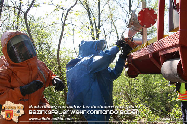 0180421 Bundesländerübergreifende Schadstoffeinsatzübung auf der A3 zwischen Pottendorf NÖ - Hornstein Bgld   Foto: Julia Hackl