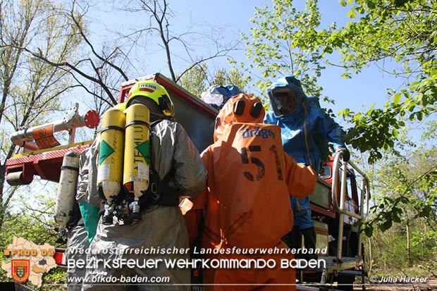 0180421 Bundesländerübergreifende Schadstoffeinsatzübung auf der A3 zwischen Pottendorf NÖ - Hornstein Bgld   Foto: Julia Hackl