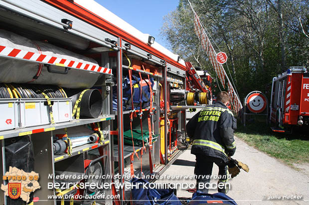 0180421 Bundesländerübergreifende Schadstoffeinsatzübung auf der A3 zwischen Pottendorf NÖ - Hornstein Bgld   Foto: Julia Hackl