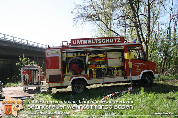 0180421 Bundesländerübergreifende Schadstoffeinsatzübung auf der A3 zwischen Pottendorf NÖ - Hornstein Bgld   Foto: Julia Hackl