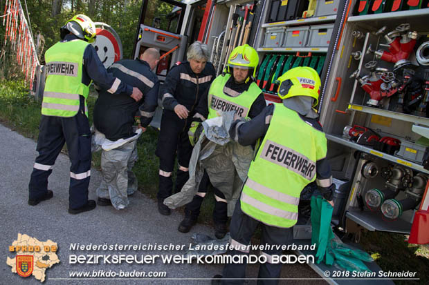 20180421 Bundesländerübergreifende Schadstoffeinsatzübung auf der A3 zwischen Pottendorf NÖ - Hornstein Bgld   Foto: Stefan Schneider