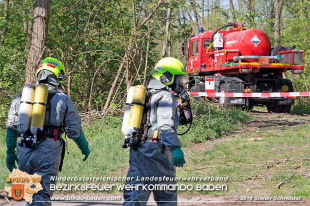 20180421 Bundesländerübergreifende Schadstoffeinsatzübung auf der A3 zwischen Pottendorf NÖ - Hornstein Bgld   Foto: Stefan Schneider