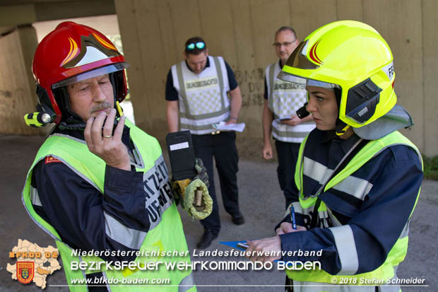 20180421 Bundesländerübergreifende Schadstoffeinsatzübung auf der A3 zwischen Pottendorf NÖ - Hornstein Bgld   Foto: Stefan Schneider