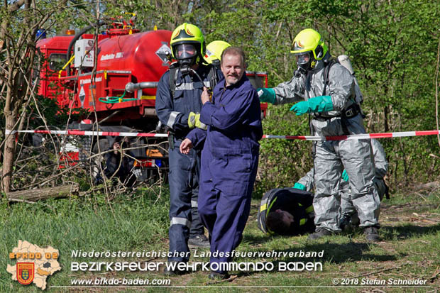 20180421 Bundesländerübergreifende Schadstoffeinsatzübung auf der A3 zwischen Pottendorf NÖ - Hornstein Bgld   Foto: Stefan Schneider