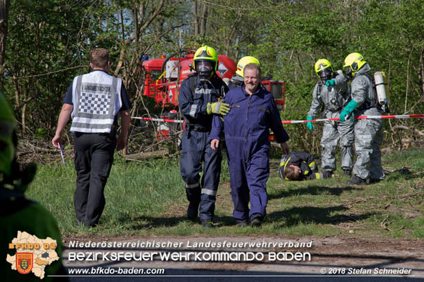 20180421 Bundesländerübergreifende Schadstoffeinsatzübung auf der A3 zwischen Pottendorf NÖ - Hornstein Bgld   Foto: Stefan Schneider