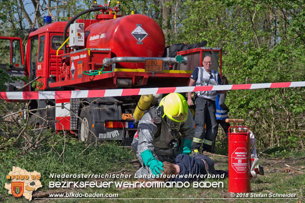 20180421 Bundesländerübergreifende Schadstoffeinsatzübung auf der A3 zwischen Pottendorf NÖ - Hornstein Bgld   Foto: Stefan Schneider