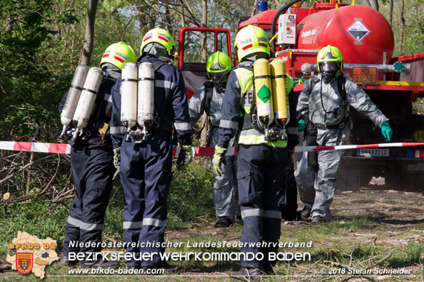 20180421 Bundesländerübergreifende Schadstoffeinsatzübung auf der A3 zwischen Pottendorf NÖ - Hornstein Bgld   Foto: Stefan Schneider