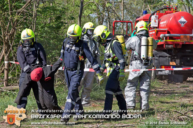 20180421 Bundesländerübergreifende Schadstoffeinsatzübung auf der A3 zwischen Pottendorf NÖ - Hornstein Bgld   Foto: Stefan Schneider