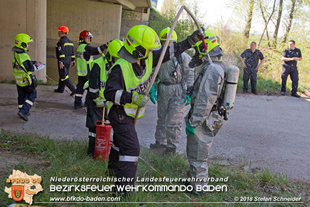 20180421 Bundesländerübergreifende Schadstoffeinsatzübung auf der A3 zwischen Pottendorf NÖ - Hornstein Bgld   Foto: Stefan Schneider
