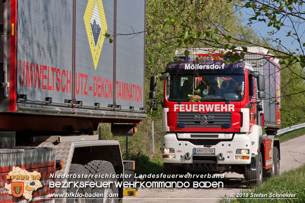 20180421 Bundesländerübergreifende Schadstoffeinsatzübung auf der A3 zwischen Pottendorf NÖ - Hornstein Bgld   Foto: Stefan Schneider
