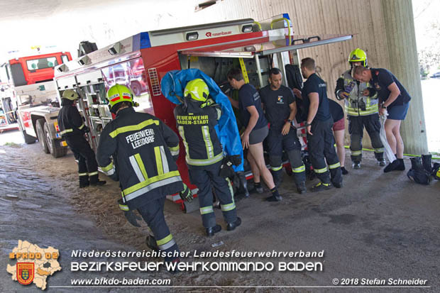 20180421 Bundesländerübergreifende Schadstoffeinsatzübung auf der A3 zwischen Pottendorf NÖ - Hornstein Bgld   Foto: Stefan Schneider