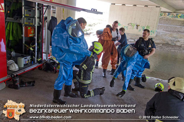 20180421 Bundesländerübergreifende Schadstoffeinsatzübung auf der A3 zwischen Pottendorf NÖ - Hornstein Bgld   Foto: Stefan Schneider