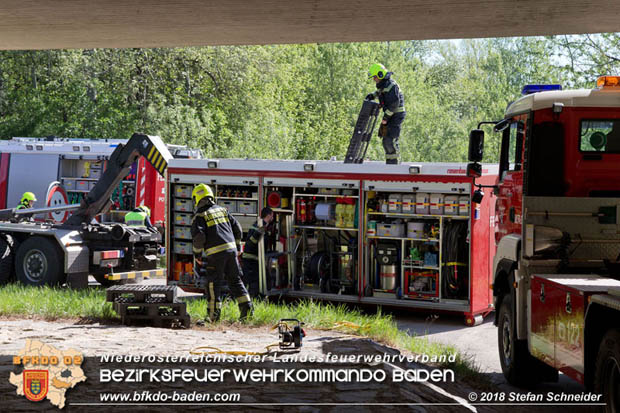 20180421 Bundesländerübergreifende Schadstoffeinsatzübung auf der A3 zwischen Pottendorf NÖ - Hornstein Bgld   Foto: Stefan Schneider