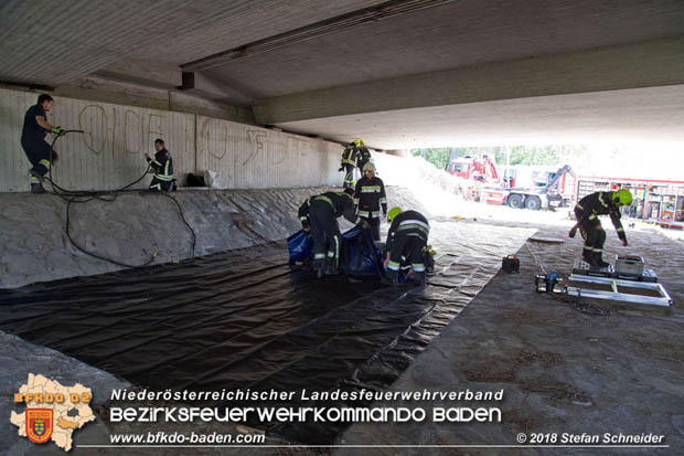 20180421 Bundesländerübergreifende Schadstoffeinsatzübung auf der A3 zwischen Pottendorf NÖ - Hornstein Bgld   Foto: Stefan Schneider
