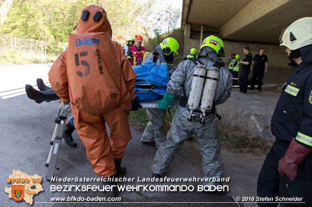 20180421 Bundesländerübergreifende Schadstoffeinsatzübung auf der A3 zwischen Pottendorf NÖ - Hornstein Bgld   Foto: Stefan Schneider