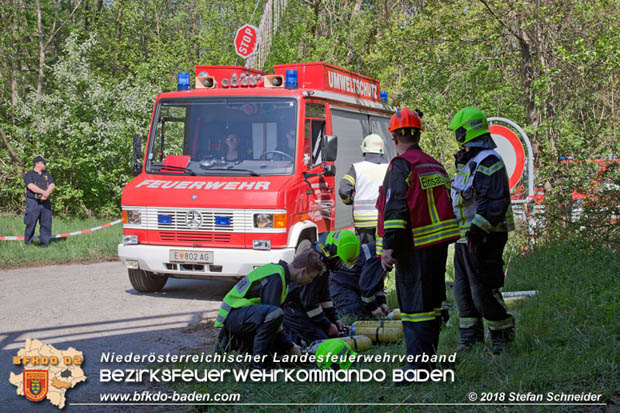 20180421 Bundesländerübergreifende Schadstoffeinsatzübung auf der A3 zwischen Pottendorf NÖ - Hornstein Bgld   Foto: Stefan Schneider