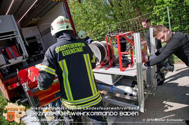 20180421 Bundesländerübergreifende Schadstoffeinsatzübung auf der A3 zwischen Pottendorf NÖ - Hornstein Bgld   Foto: Stefan Schneider