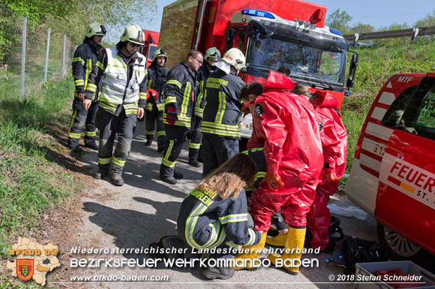 20180421 Bundesländerübergreifende Schadstoffeinsatzübung auf der A3 zwischen Pottendorf NÖ - Hornstein Bgld   Foto: Stefan Schneider