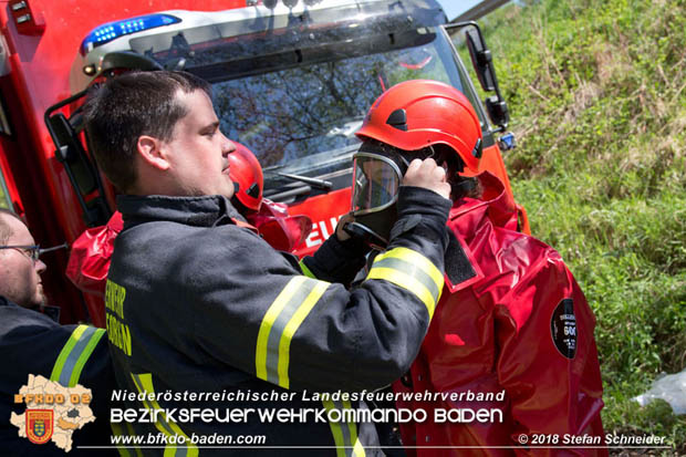 20180421 Bundesländerübergreifende Schadstoffeinsatzübung auf der A3 zwischen Pottendorf NÖ - Hornstein Bgld   Foto: Stefan Schneider