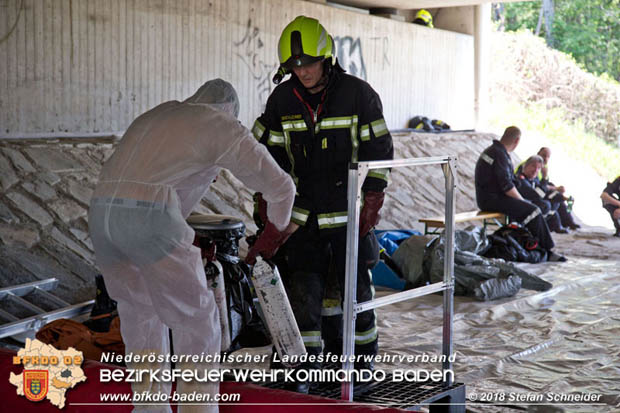 20180421 Bundesländerübergreifende Schadstoffeinsatzübung auf der A3 zwischen Pottendorf NÖ - Hornstein Bgld   Foto: Stefan Schneider