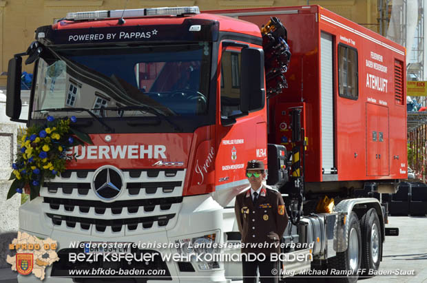 20180506 Florianifeier der Feuerwehren in der Stadt Baden  Foto: Mag. Michael Rampl FF Baden-Stadt 