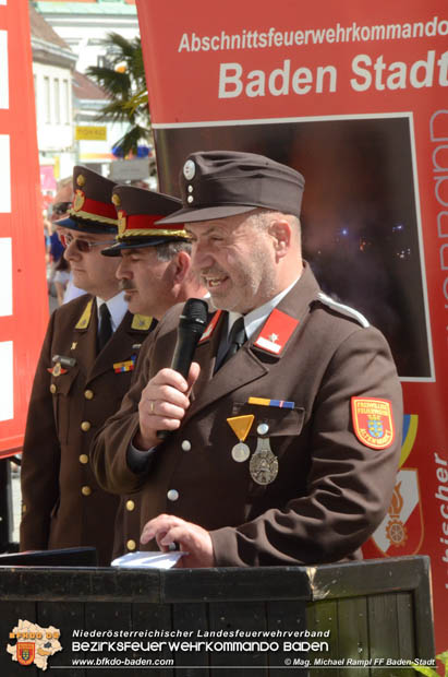 20180506 Florianifeier der Feuerwehren in der Stadt Baden  Foto: Mag. Michael Rampl FF Baden-Stadt 