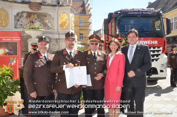 20180506 Florianifeier der Feuerwehren in der Stadt Baden  Foto: Mag. Michael Rampl FF Baden-Stadt 