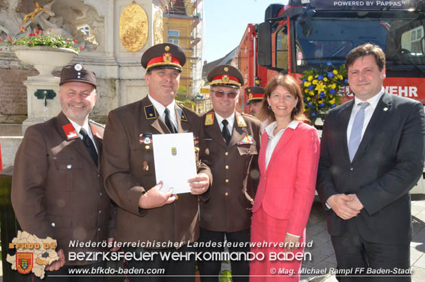 20180506 Florianifeier der Feuerwehren in der Stadt Baden  Foto: Mag. Michael Rampl FF Baden-Stadt 