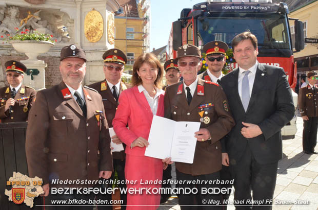 20180506 Florianifeier der Feuerwehren in der Stadt Baden  Foto: Mag. Michael Rampl FF Baden-Stadt 