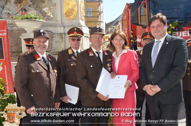20180506 Florianifeier der Feuerwehren in der Stadt Baden  Foto: Mag. Michael Rampl FF Baden-Stadt 