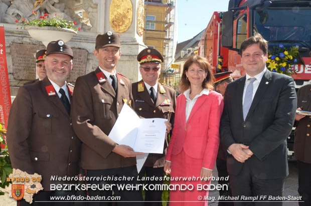 20180506 Florianifeier der Feuerwehren in der Stadt Baden  Foto: Mag. Michael Rampl FF Baden-Stadt 