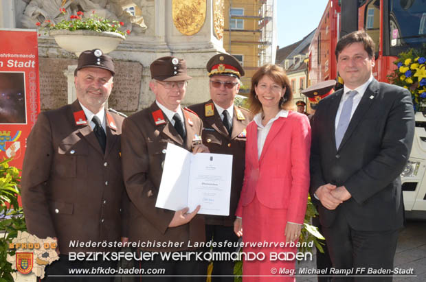 20180506 Florianifeier der Feuerwehren in der Stadt Baden  Foto: Mag. Michael Rampl FF Baden-Stadt 