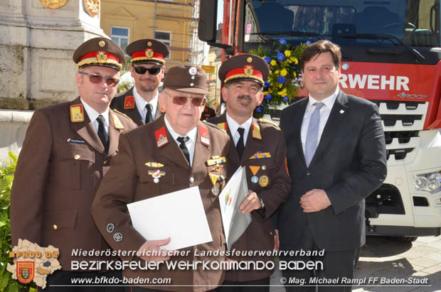 20180506 Florianifeier der Feuerwehren in der Stadt Baden  Foto: Mag. Michael Rampl FF Baden-Stadt 
