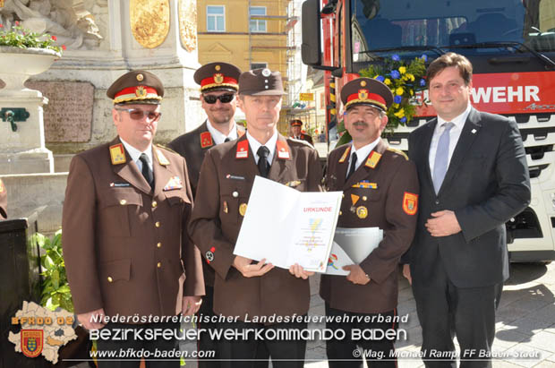 20180506 Florianifeier der Feuerwehren in der Stadt Baden  Foto: Mag. Michael Rampl FF Baden-Stadt 