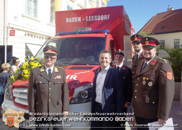 20180506 Florianifeier der Feuerwehren in der Stadt Baden  Foto: Ing. Reinhold Ploderer FF Baden-Leesdorf