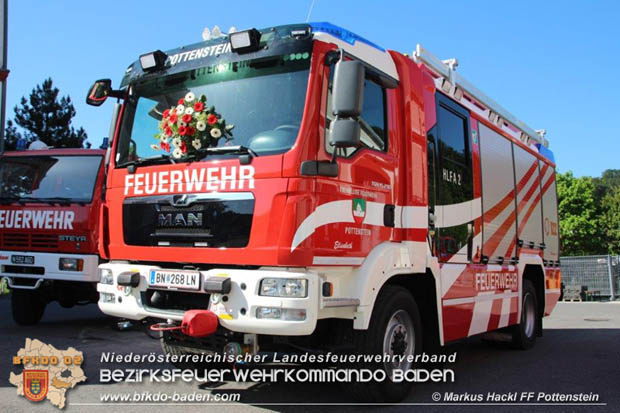 20180506 Florianitag mit Fahrzeugweihe des neuen HLFA 2 der FF Pottenstein anläßlich des 150-jährigen Gründungsjubiläums  Foto: ASB ÖA Markus Hackl FF Pottenstein