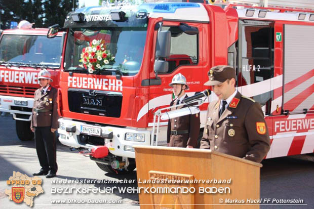 20180506 Florianitag mit Fahrzeugweihe des neuen HLFA 2 der FF Pottenstein anläßlich des 150-jährigen Gründungsjubiläums  Foto: ASB ÖA Markus Hackl FF Pottenstein